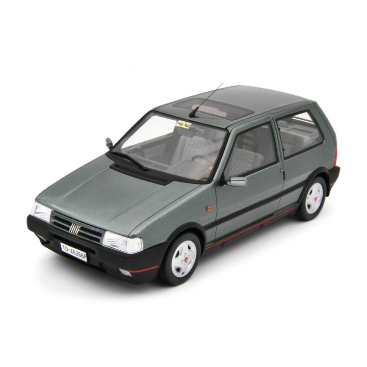 Fiat Uno Turbo i.e. 1.4 1990 stříbrná, Laudoracing-Model 1:18