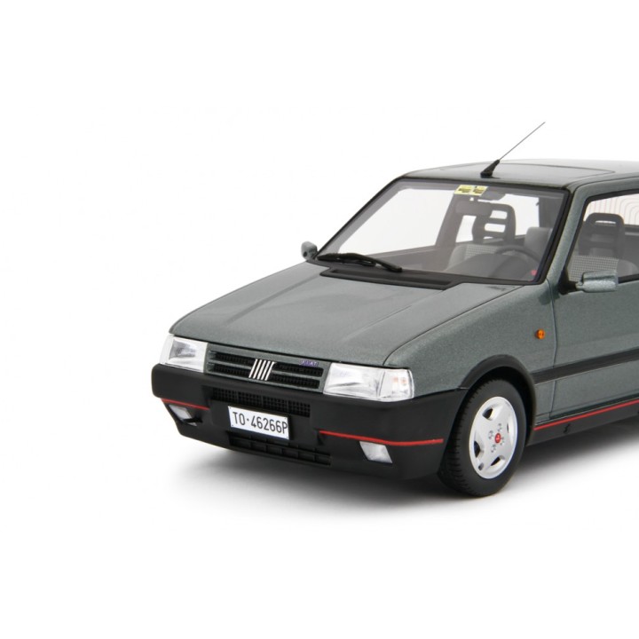 Fiat Uno Turbo i.e. 1.4 1990 silver, Laudoracing-Model 1/18 scale