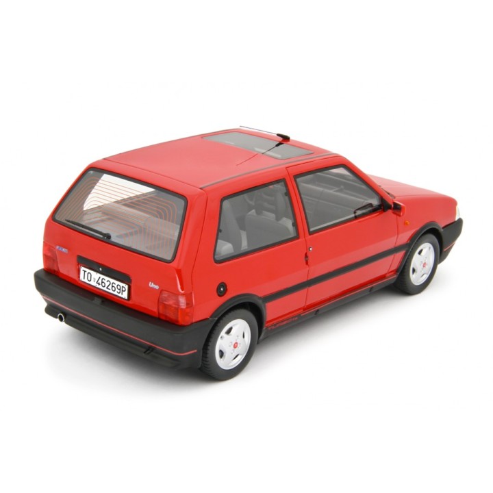 Fiat Uno Turbo i.e. 1.4 1990 red, Laudoracing-Model 1/18 scale