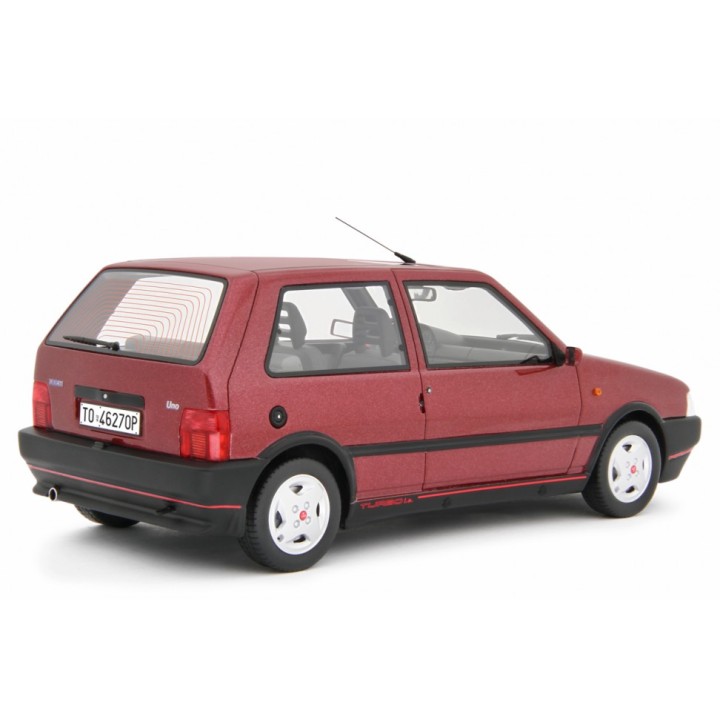 Fiat Uno Turbo i.e. 1.4 1990 red m., Laudoracing-Model 1/18 scale