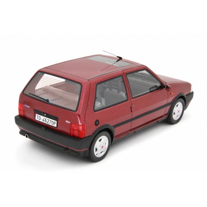 Fiat Uno Turbo i.e. 1.4 1990 red m., Laudoracing-Model 1/18 scale