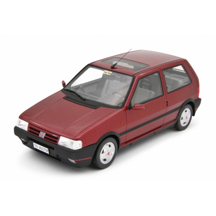 Fiat Uno Turbo i.e. 1.4 1990 red m., Laudoracing-Model 1/18 scale