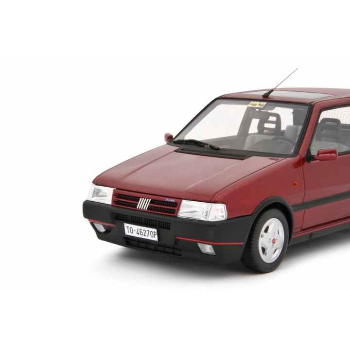 Fiat Uno Turbo i.e. 1.4 1990 red m., Laudoracing-Model 1/18 scale