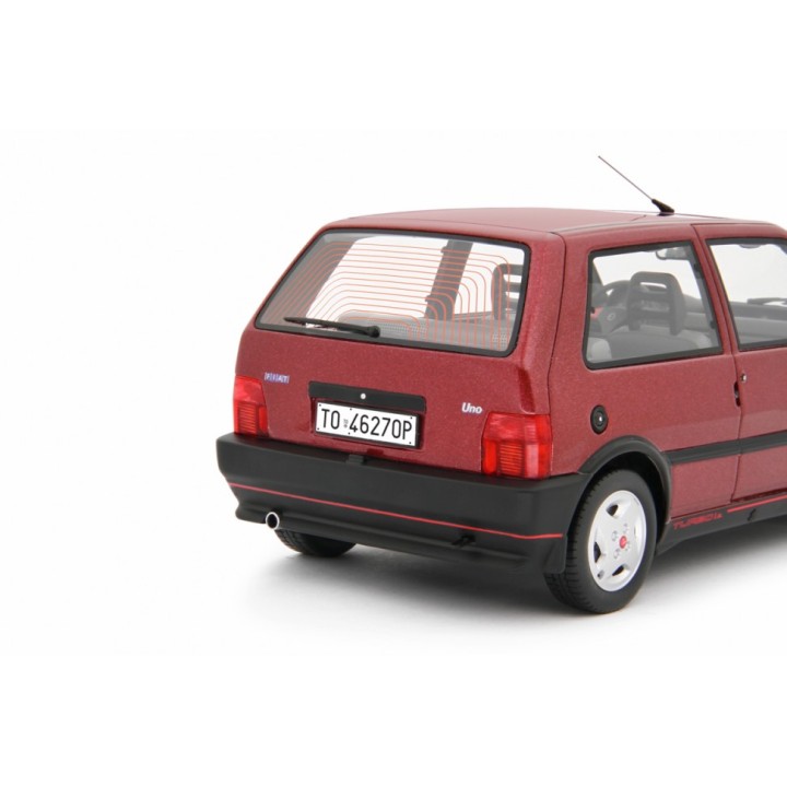 Fiat Uno Turbo i.e. 1.4 1990 red m., Laudoracing-Model 1/18 scale