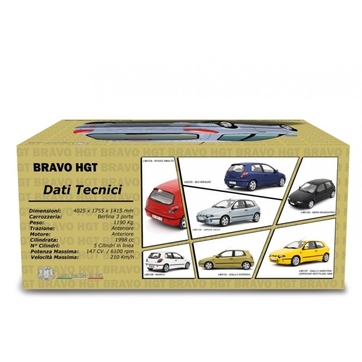 Fiat Bravo 2.0 HGT 1995 blue, Laudoracing-Model 1/18 scale