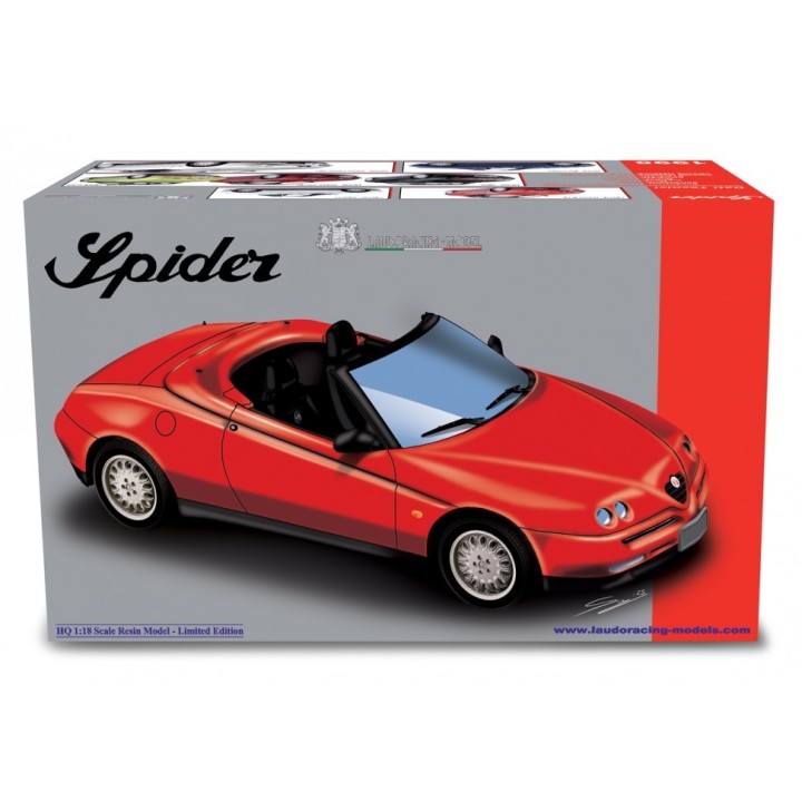 Alfa Romeo Spider 2.0 T.Spark 16V 1995 red, Laudoracing-Model 1/18 scale