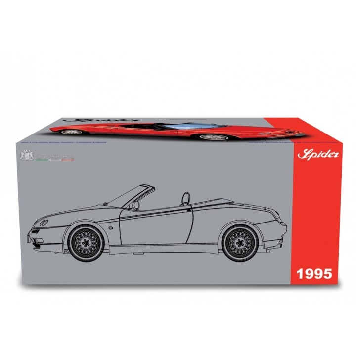 Alfa Romeo Spider 2.0 T.Spark 16V 1995 white, Laudoracing-Model 1/18 scale