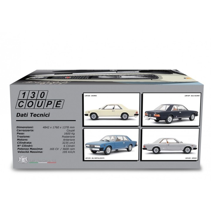 Fiat 130 Coupe 1971 modrá, Laudoracing-Model 1:18