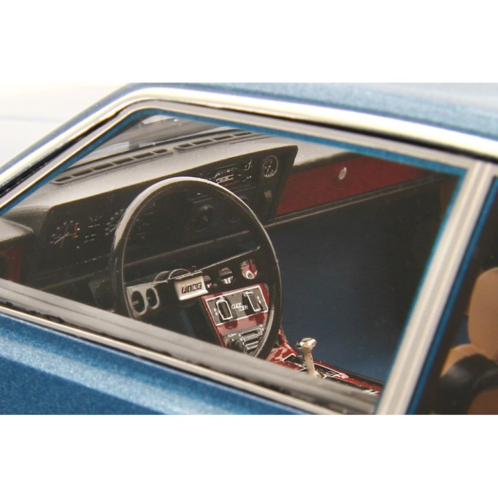 Fiat 130 Coupe 1971 blue, Laudoracing-Model 1/18 scale