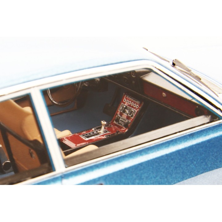 Fiat 130 Coupe 1971 blue, Laudoracing-Model 1/18 scale