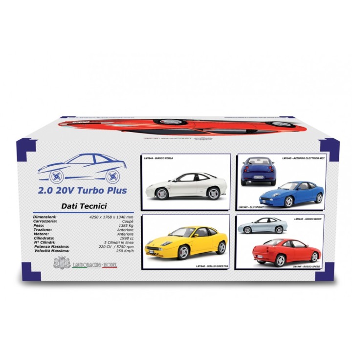 Fiat Coupé 2.0 20v Turbo Plus 1999 blue, Laudoracing-Model 1/18 scale