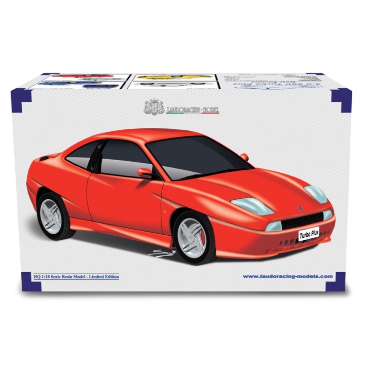 Fiat Coupé 2.0 20v Turbo Plus 1999 yellow, Laudoracing-Model 1/18 scale