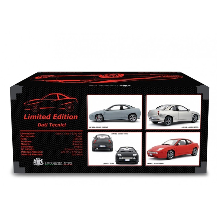 Fiat Coupé 2.0 20v Turbo Limited Edition 1998 silver, Laudoracing-Model 1/18 scale