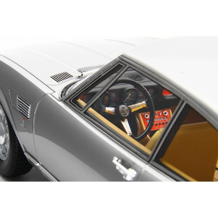 Fiat Dino Coupé 2000 1967 silver, Laudoracing-Model 1/18 scale