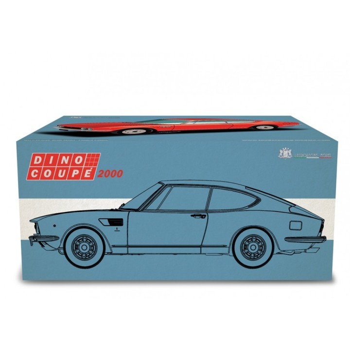 Fiat Dino Coupé 2000 1967 silver, Laudoracing-Model 1/18 scale