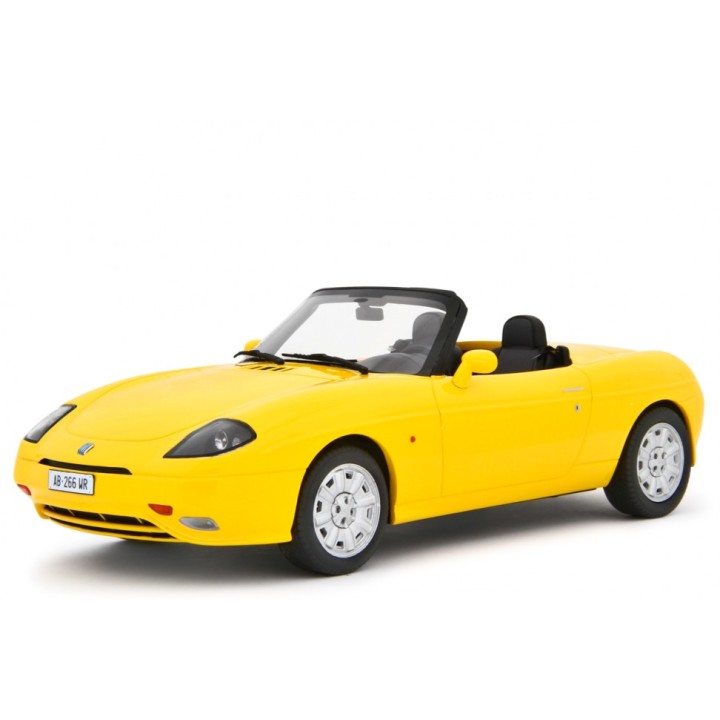Fiat Barchetta 1995 yellow, Laudoracing-Model 1/18 scale