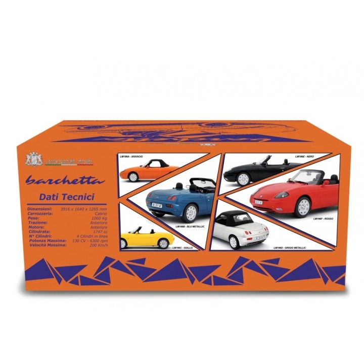 Fiat Barchetta 1995 silver, Laudoracing-Model 1/18 scale
