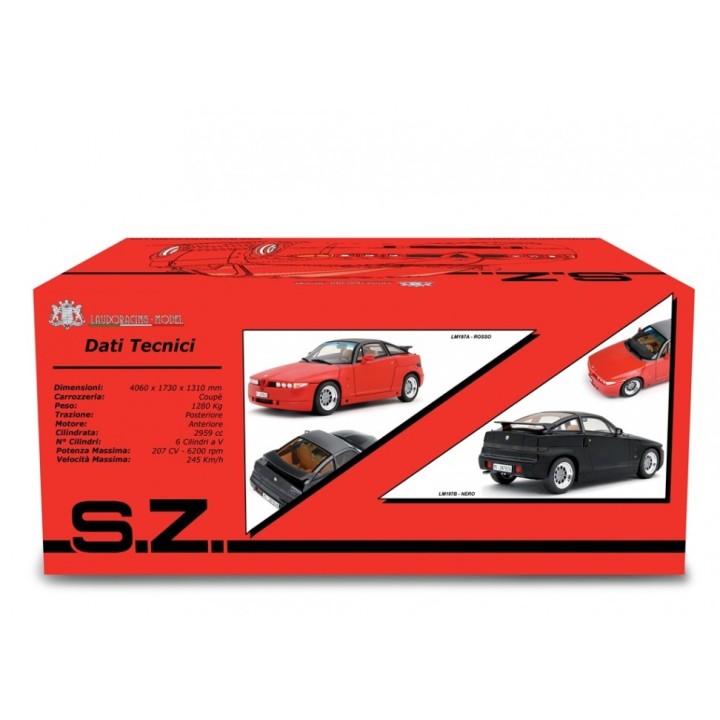 Alfa Romeo SZ (Es 30) 1989 red, Laudoracing-Model 1/18 scale