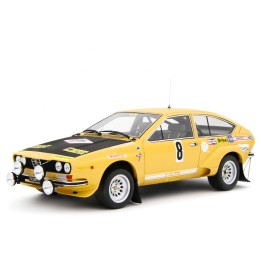 Alfa Romeo Alfetta Gr.2 Autodelta Rally 4 Regioni 1975 Svizzero - Masetto yellow, Laudoracing-Model 1/18 scale