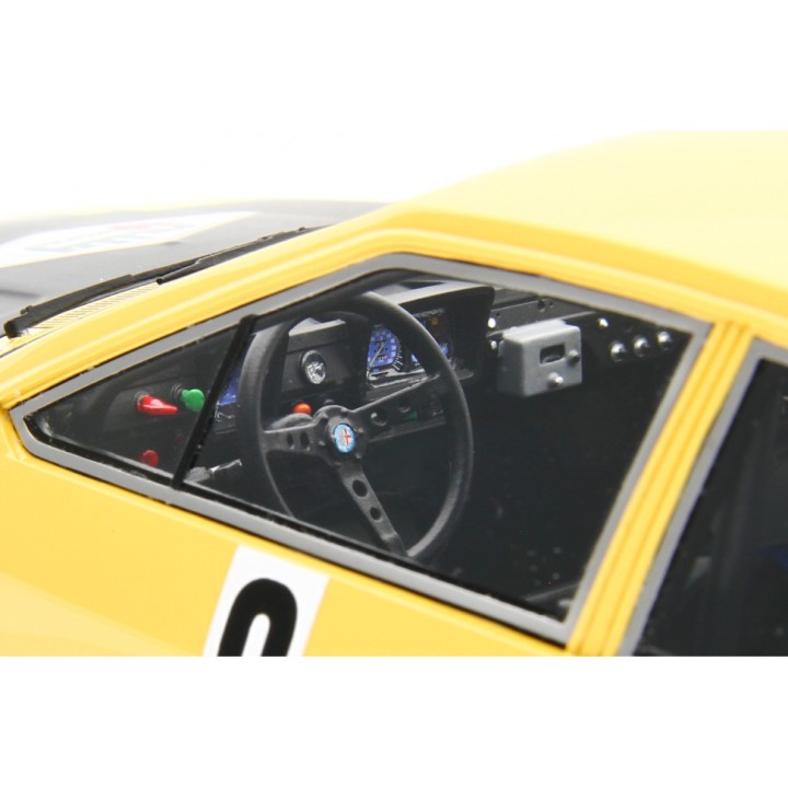 Alfa Romeo Alfetta Gr.2 Autodelta Rally 4 Regioni 1975 Svizzero - Masetto yellow, Laudoracing-Model 1/18 scale