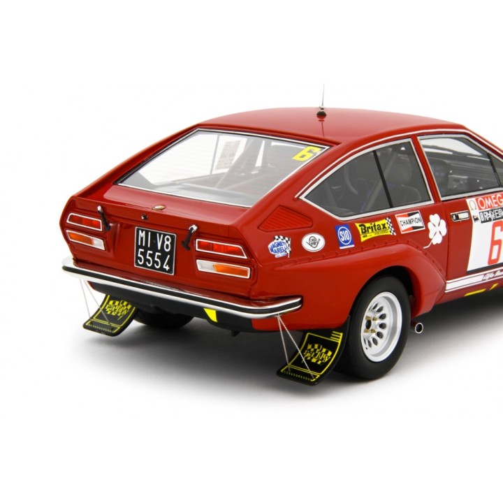 Alfa Romeo Alfetta Gr.2 Autodelta Rally dell'Elba 1975 Gigli - Ballestrieri red, Laudoracing-Model 1/18 scale