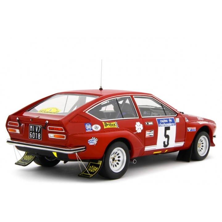 Alfa Romeo Alfetta Gr.2 Autodelta Rally Lyon Charbonnieres 1975 Ballestrieri - Gigli red, Laudoracing-Model 1/18 scale
