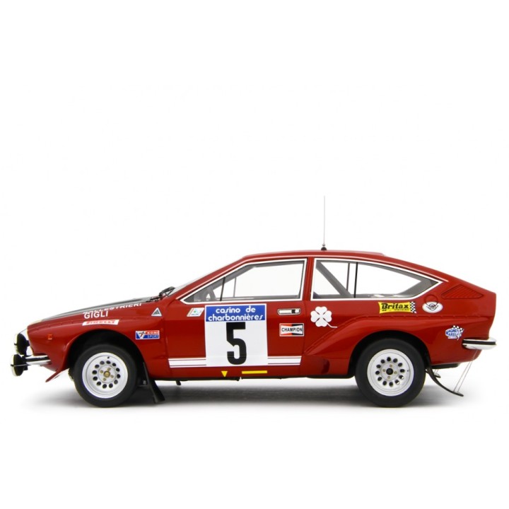 Alfa Romeo Alfetta Gr.2 Autodelta Rally Lyon Charbonnieres 1975 Ballestrieri - Gigli červená, Laudoracing-Model 1:18