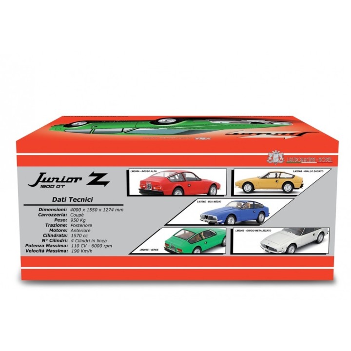 Alfa Romeo Giulia Coupé 1600 GT Junior Zagato 1972 blue, Laudoracing-Model 1/18 scale