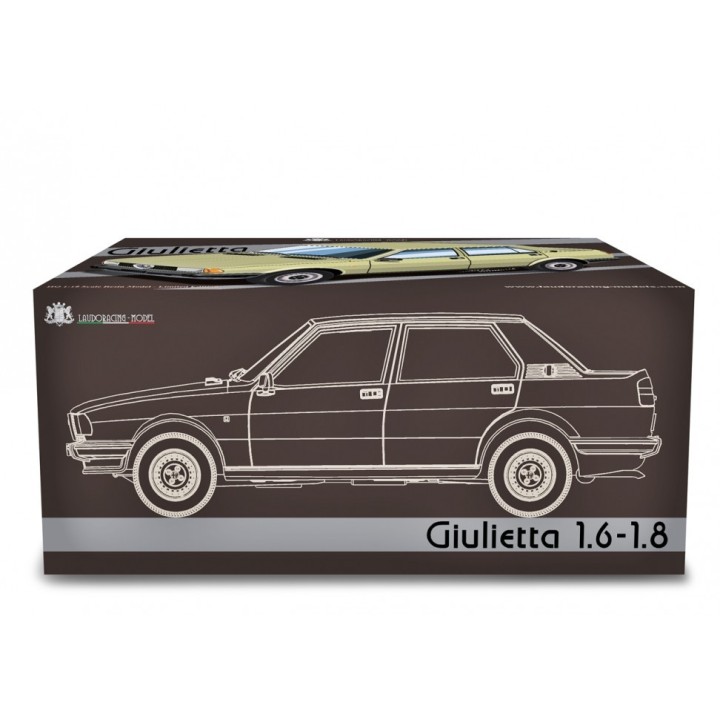 Alfa Romeo Giulietta 1.6 1980 white, Laudoracing-Model 1/18 scale