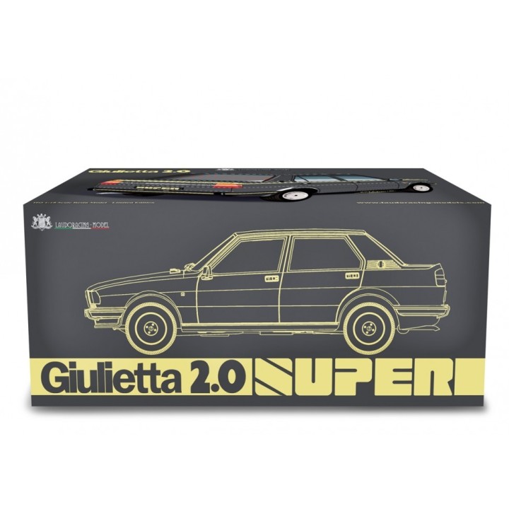 Alfa Romeo Giulietta 2.0 Super 1981 silver, Laudoracing-Model 1/18 scale
