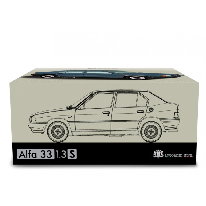 Alfa Romeo 33 1.3S Edizione 1985 red, Laudoracing-Model 1/18 scale