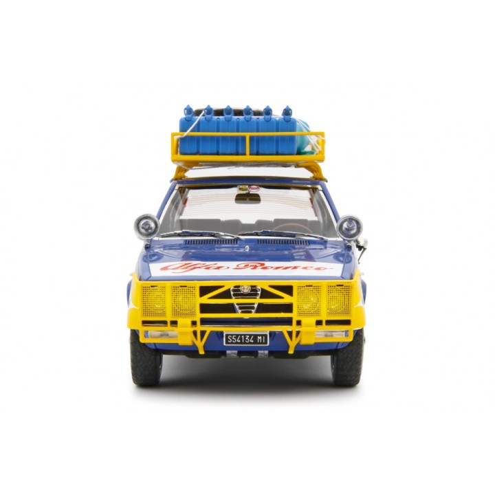 Alfa Romeo Alfetta 1.8 Raid Capo Nord Capo Sud 1973 modrá, Laudoracing-Model 1:18