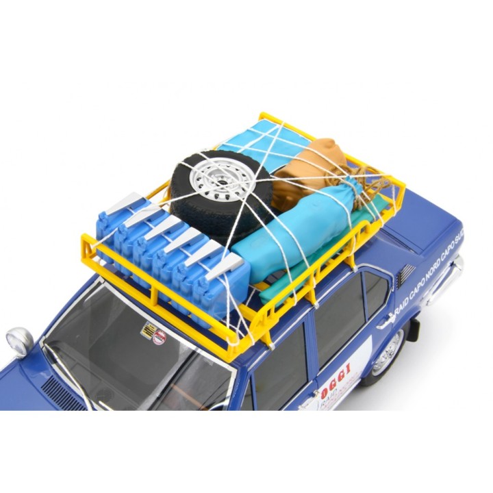 Alfa Romeo Alfetta 1.8 Raid Capo Nord Capo Sud 1973 blue, Laudoracing-Model 1/18 scale