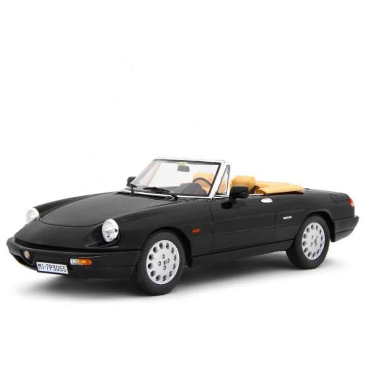 Alfa Romeo Spider 1.6 - 2.0i 1990 black, Laudoracing-Model 1/18 scale