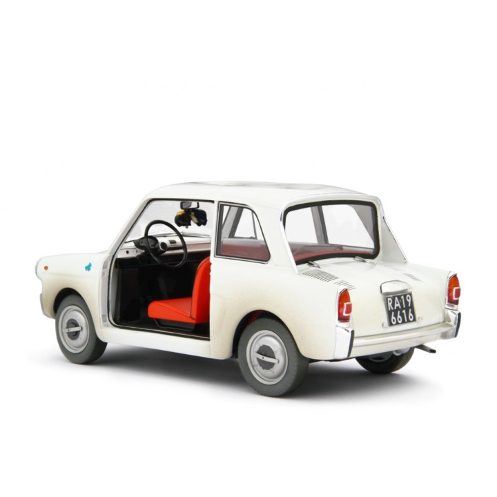 Autobianchi Bianchina 1962 "Scendi Merdone" white, Laudoracing-Model 1/18 scale