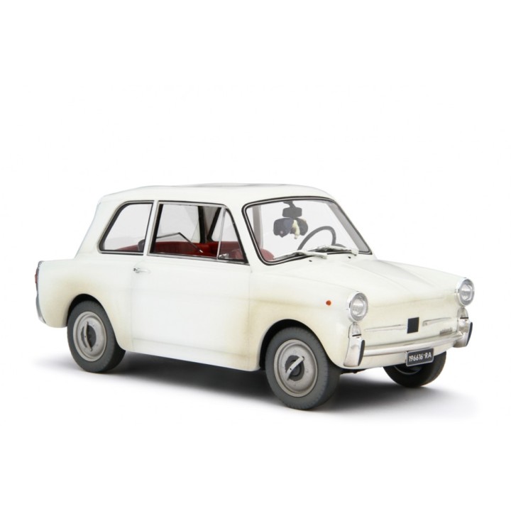 Autobianchi Bianchina 1962 "Scendi Merdone" white, Laudoracing-Model 1/18 scale