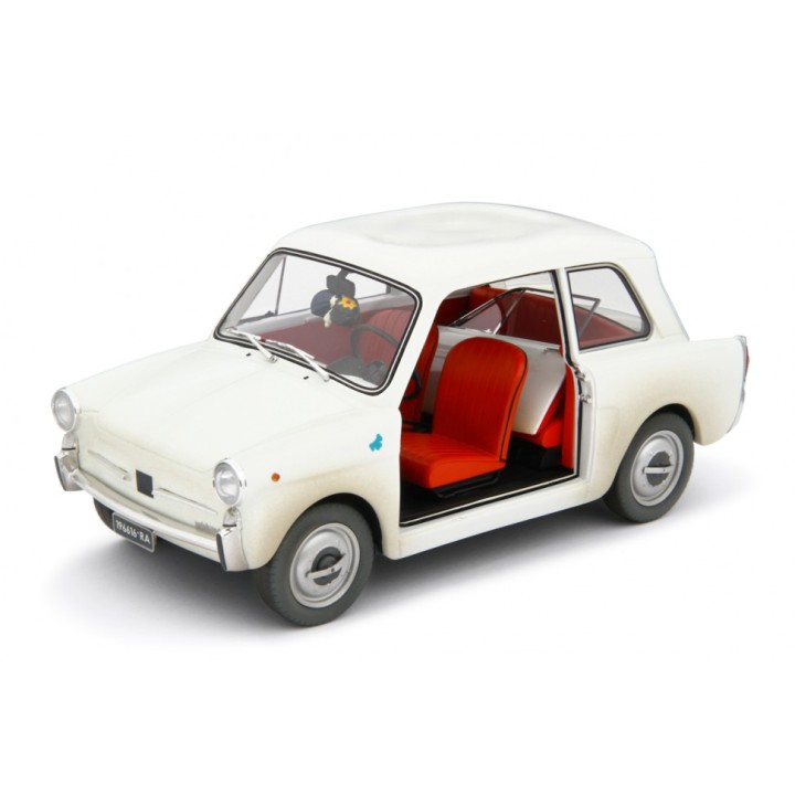 Autobianchi Bianchina 1962 "Scendi Merdone" bílá, Laudoracing-Model 1:18