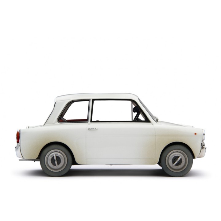 Autobianchi Bianchina 1962 "Scendi Merdone" white, Laudoracing-Model 1/18 scale