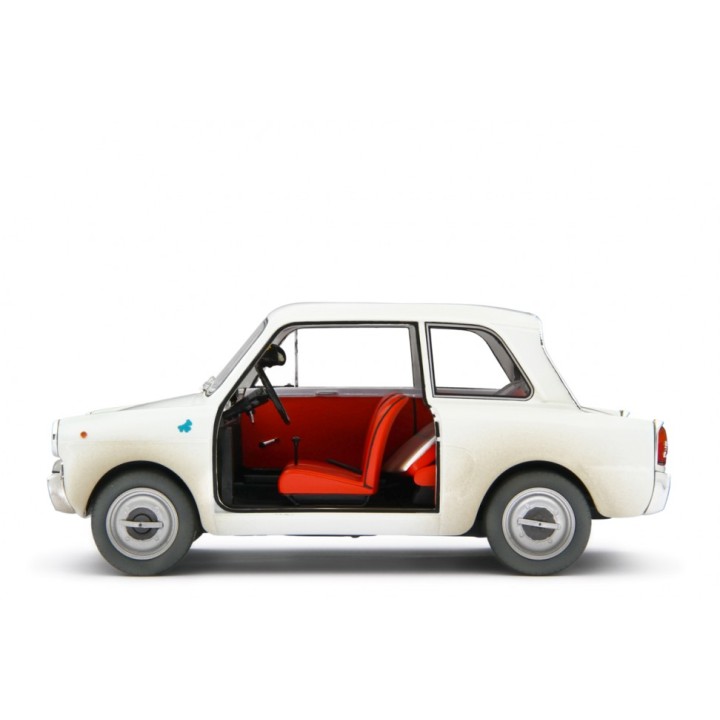 Autobianchi Bianchina 1962 "Scendi Merdone" white, Laudoracing-Model 1/18 scale