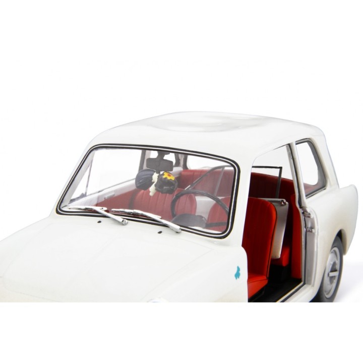 Autobianchi Bianchina 1962 "Scendi Merdone" white, Laudoracing-Model 1/18 scale