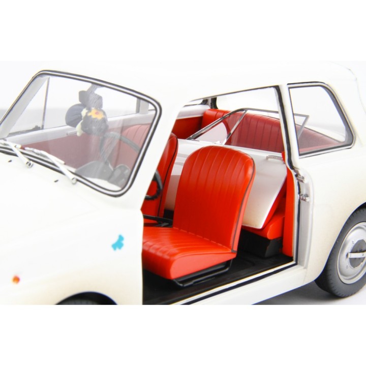 Autobianchi Bianchina 1962 "Scendi Merdone" white, Laudoracing-Model 1/18 scale