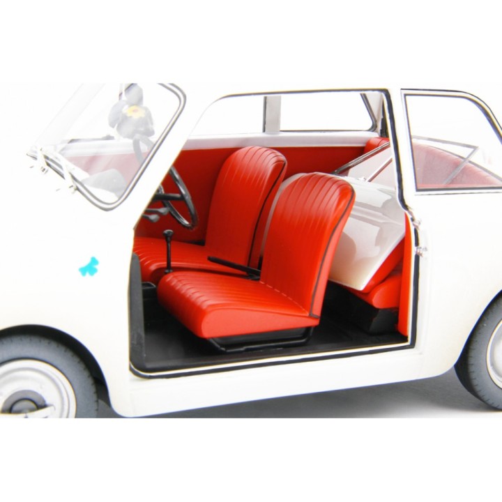 Autobianchi Bianchina 1962 "Scendi Merdone" white, Laudoracing-Model 1/18 scale