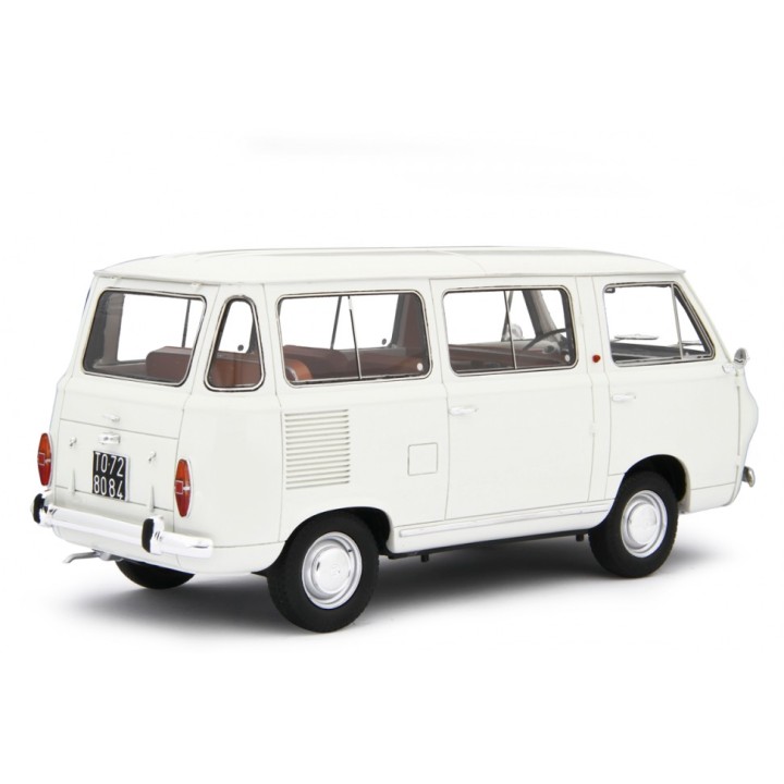 Fiat 850 Familiare 1965 white, Laudoracing-Model 1/18