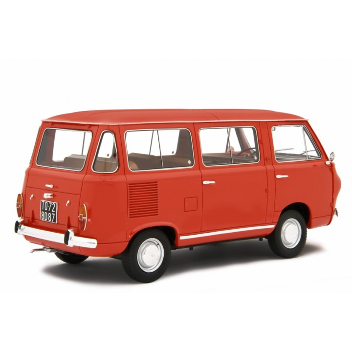 Fiat 850 Familiare 1965 red, Laudoracing-Model 1/18