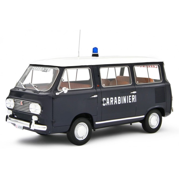 Fiat 850 Familiare Carabinieri 1965 blue, Laudoracing-Model 1/18