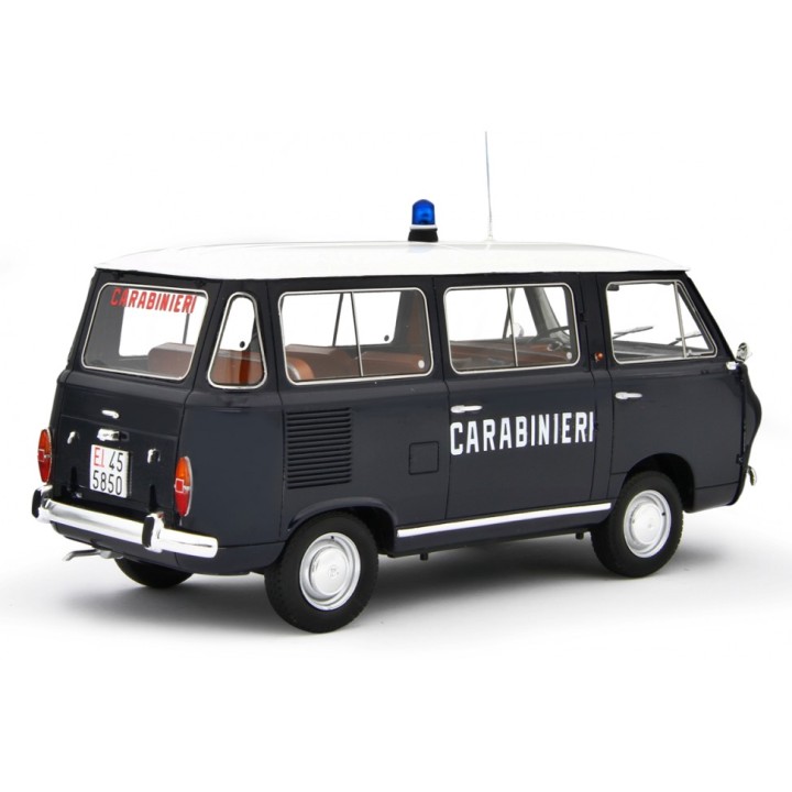 Fiat 850 Familiare Carabinieri  1965 modrá, Laudoracing-Model 1:18