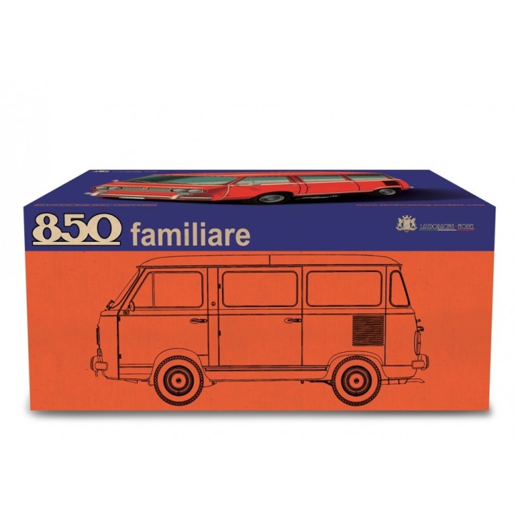 Fiat 850 Familiare Carabinieri 1965 blue, Laudoracing-Model 1/18