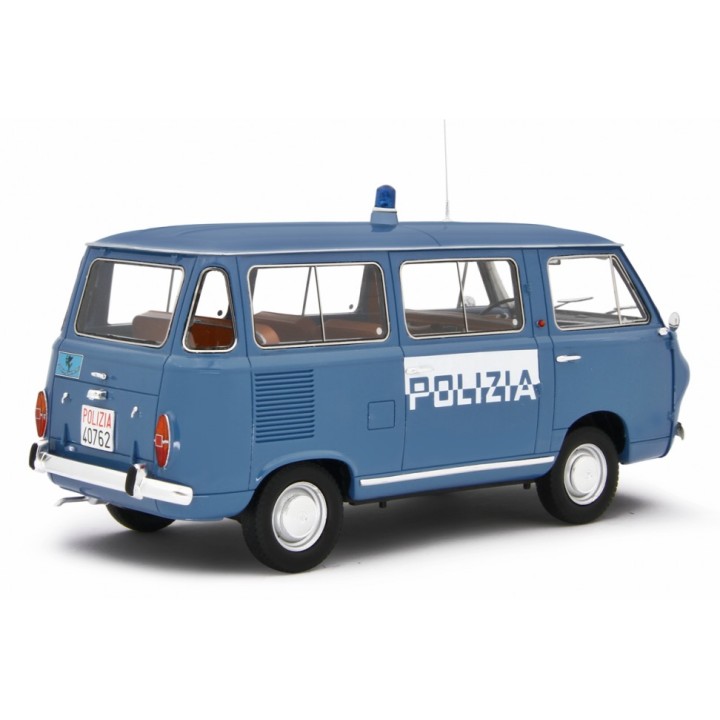Fiat 850 Familiare Polizia 1965 blue, Laudoracing-Model 1/18