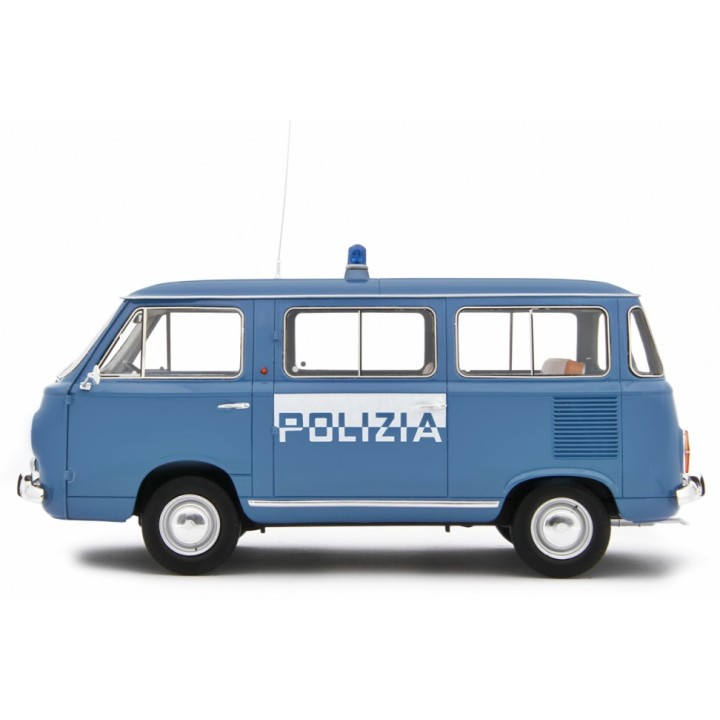 Fiat 850 Familiare Polizia 1965 modrá, Laudoracing-Model 1:18