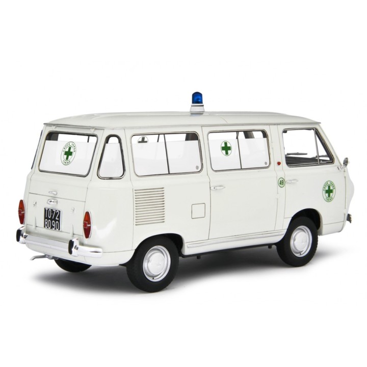 Fiat 850 Familiare Ambulance 1965 white, Laudoracing-Model 1/18